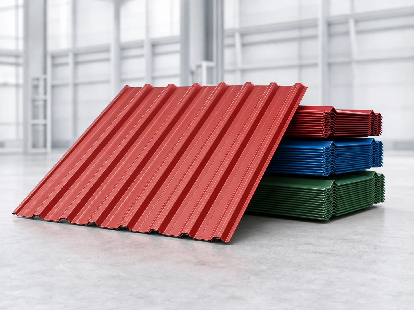 Colour-coated roofing sheets